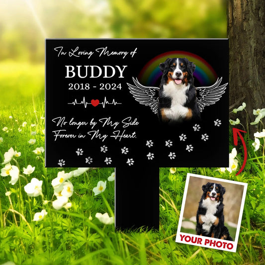 Custom Dog Cat Memorial, In loving Memory Of Pet-Personalized Pet Photo Memorial Acrylic Garden Stake