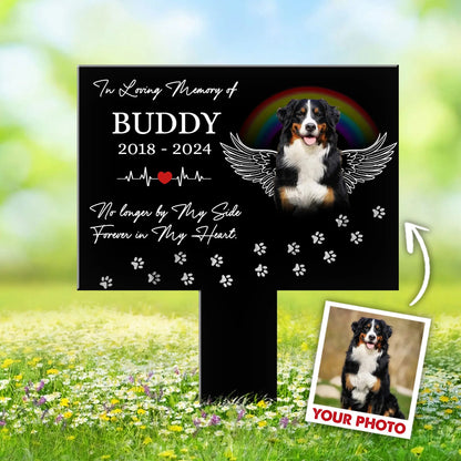 Custom Dog Cat Memorial, In loving Memory Of Pet-Personalized Pet Photo Memorial Acrylic Garden Stake