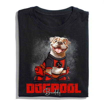 Custom Dogpool Portrait Shirt - Personalized Gifts For Dog Lovers T-Shirt