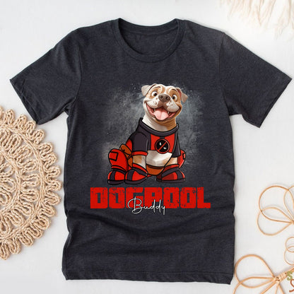 Custom Dogpool Portrait Shirt - Personalized Gifts For Dog Lovers T-Shirt