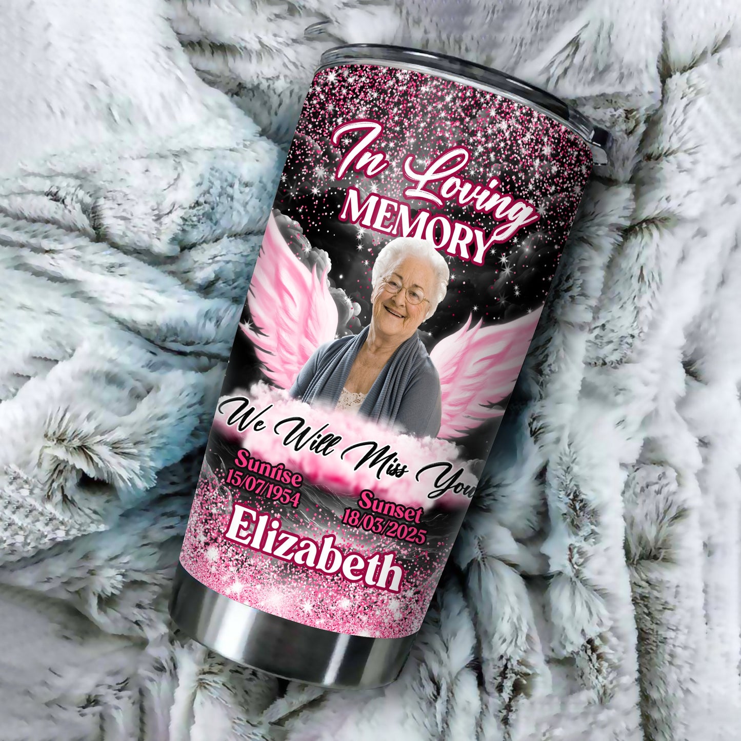 Custom Photo In Loving Memory We Will Miss You - Personalized Memorial Gift For Loss Of Loved Tumbler