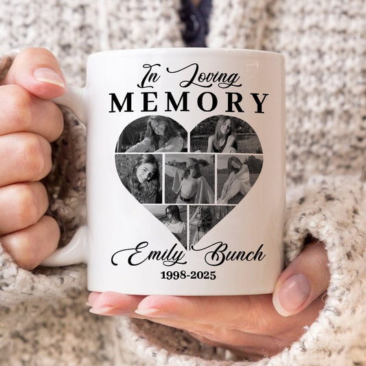 Custom Photo Memorial In Loving Memory - Personalized Memorial Gift for Loss of Loved One Mug