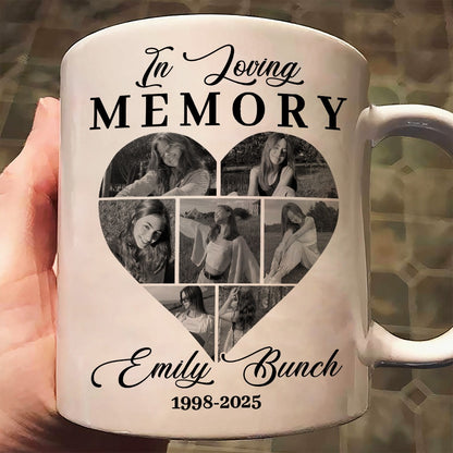 Custom Photo Memorial In Loving Memory - Personalized Memorial Gift for Loss of Loved One Mug