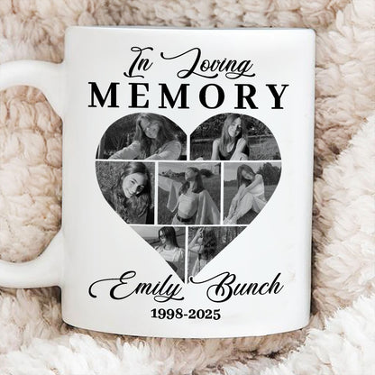 Custom Photo Memorial In Loving Memory - Personalized Memorial Gift for Loss of Loved One Mug
