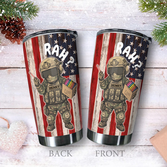 Funny Veterans For Military Patriotic Gift For Marines - Personalized Veteran Tumbler