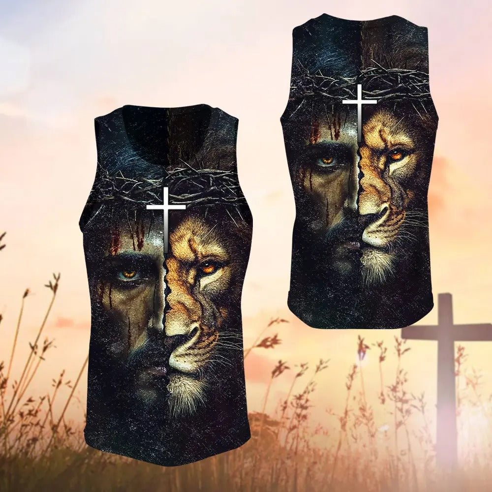 God And Lion, Jesus Is My Lifeline - Inspirational Christian 3D All Over Print T-Shirt And Hoodie