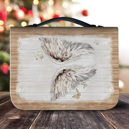 He Makes All Things Beautiful Ecclesiastes 3:11 Angel Wings Christian Leather Bible Cover