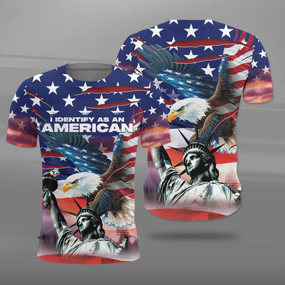 I Identify As An American 3D All Over Print T-Shirt And Hoodie