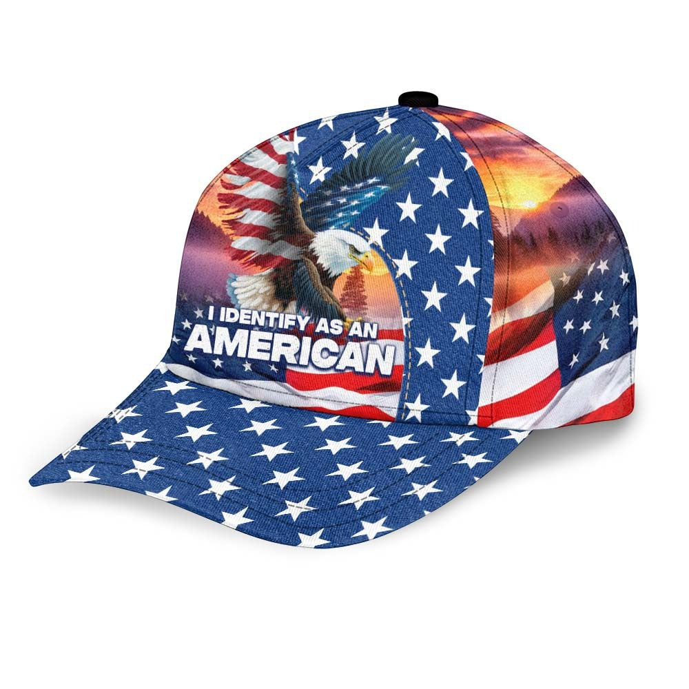 I Identify As An American 3D Over Print Classic Cap