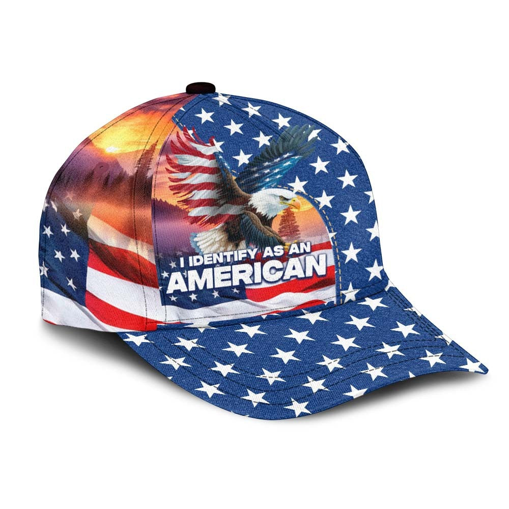 I Identify As An American 3D Over Print Classic Cap