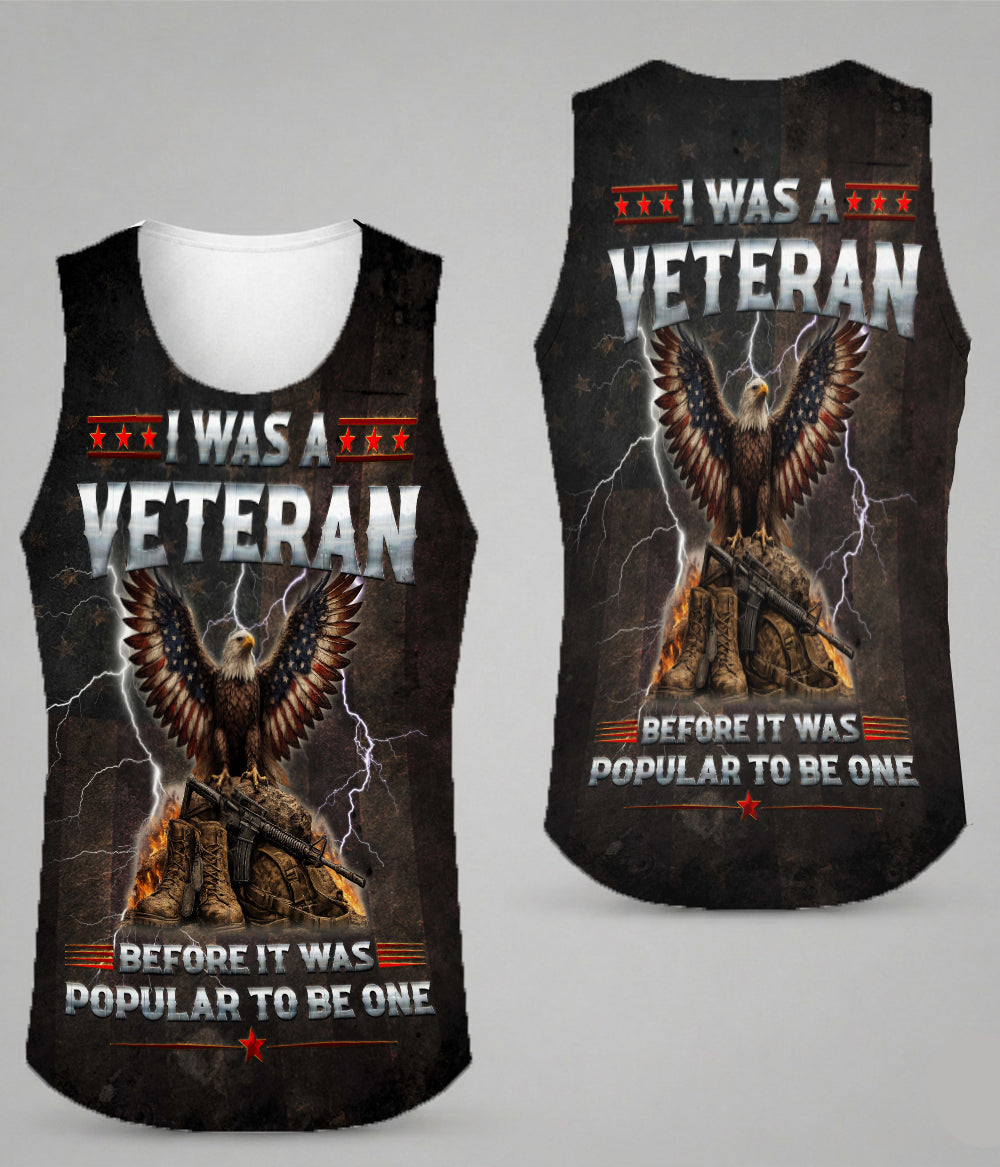 I Was A Veteran Eagle Military 3D All Over Print T-Shirt And Hoodie