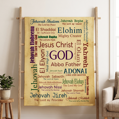Jesus Christ God Abba Father Blanket