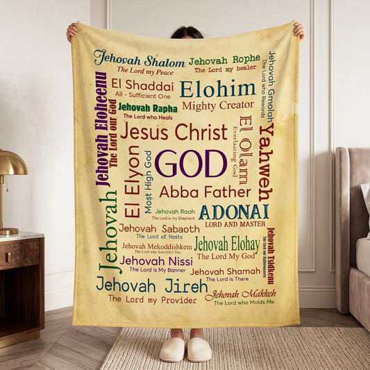 Jesus Christ God Abba Father Blanket