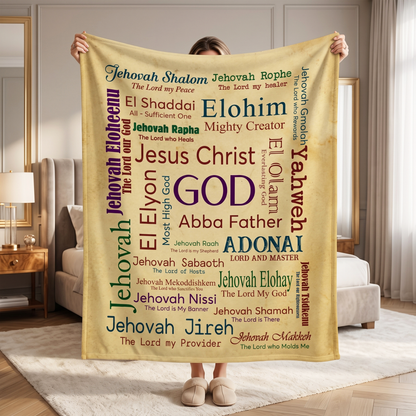 Jesus Christ God Abba Father Blanket