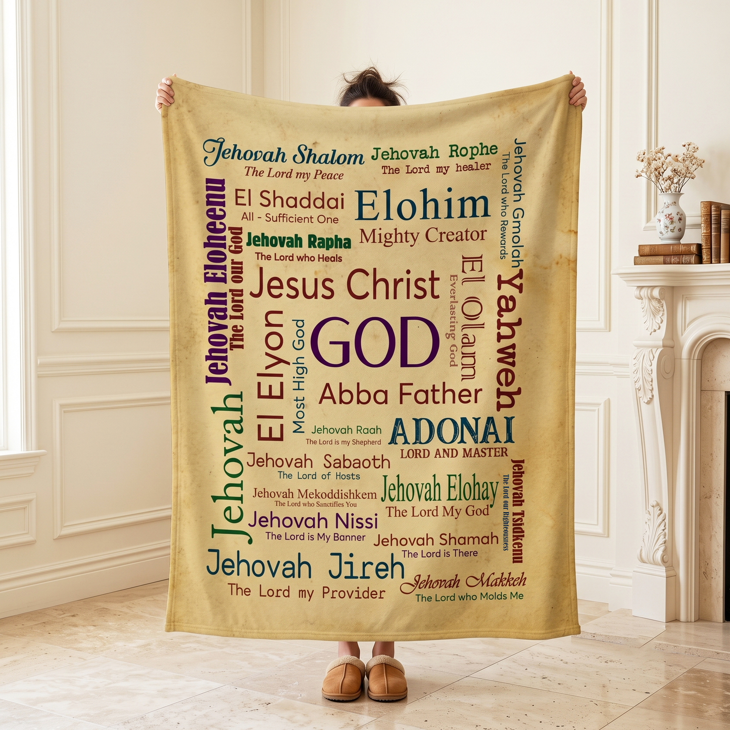 Jesus Christ God Abba Father Blanket
