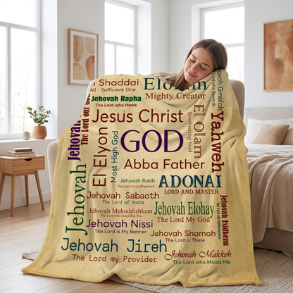 Jesus Christ God Abba Father Blanket