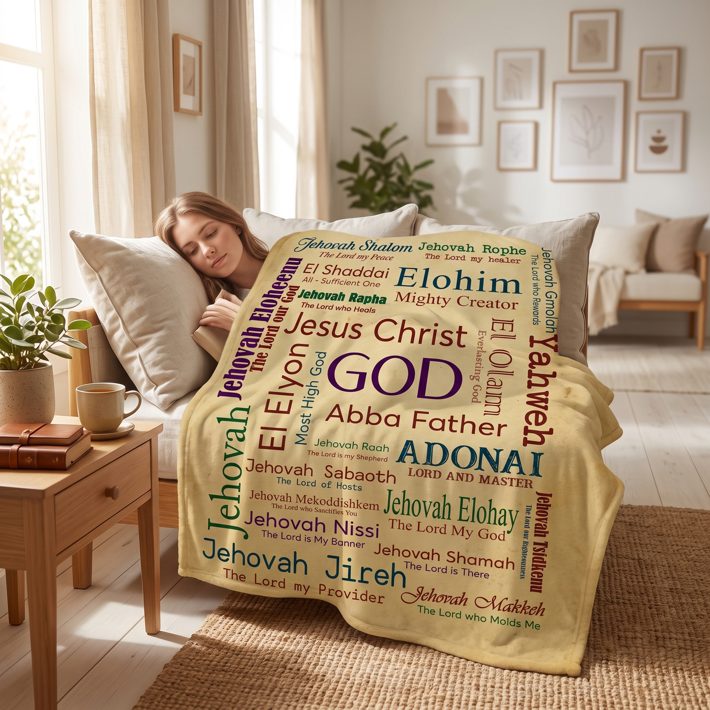 Jesus Christ God Abba Father Blanket