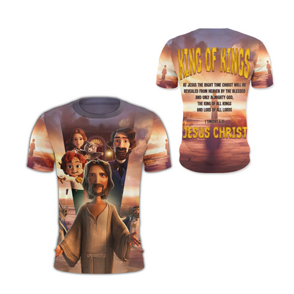 Jesus Christ The King of Kings and Lord of Lords 1 Timothy 6:15 3D All Over Print T-Shirt And Hoodie
