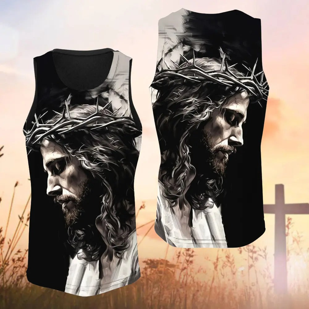 Jesus Crown Of Thorns, Gifts For Christian - Inspirational Christian 3D All Over Print T-Shirt And Hoodie