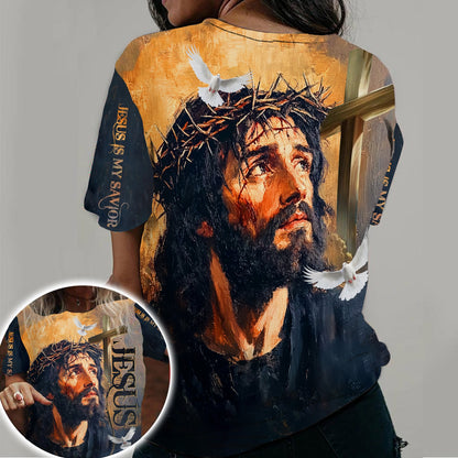 Jesus Is My Savior Crown Of Thorns, Christian Faith 3D All Over Print T-Shirt And Hoodie