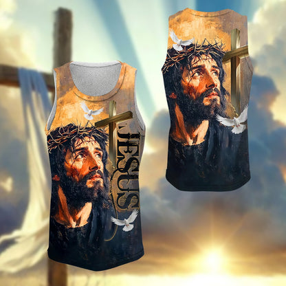 Jesus Is My Savior Crown Of Thorns, Christian Faith 3D All Over Print T-Shirt And Hoodie