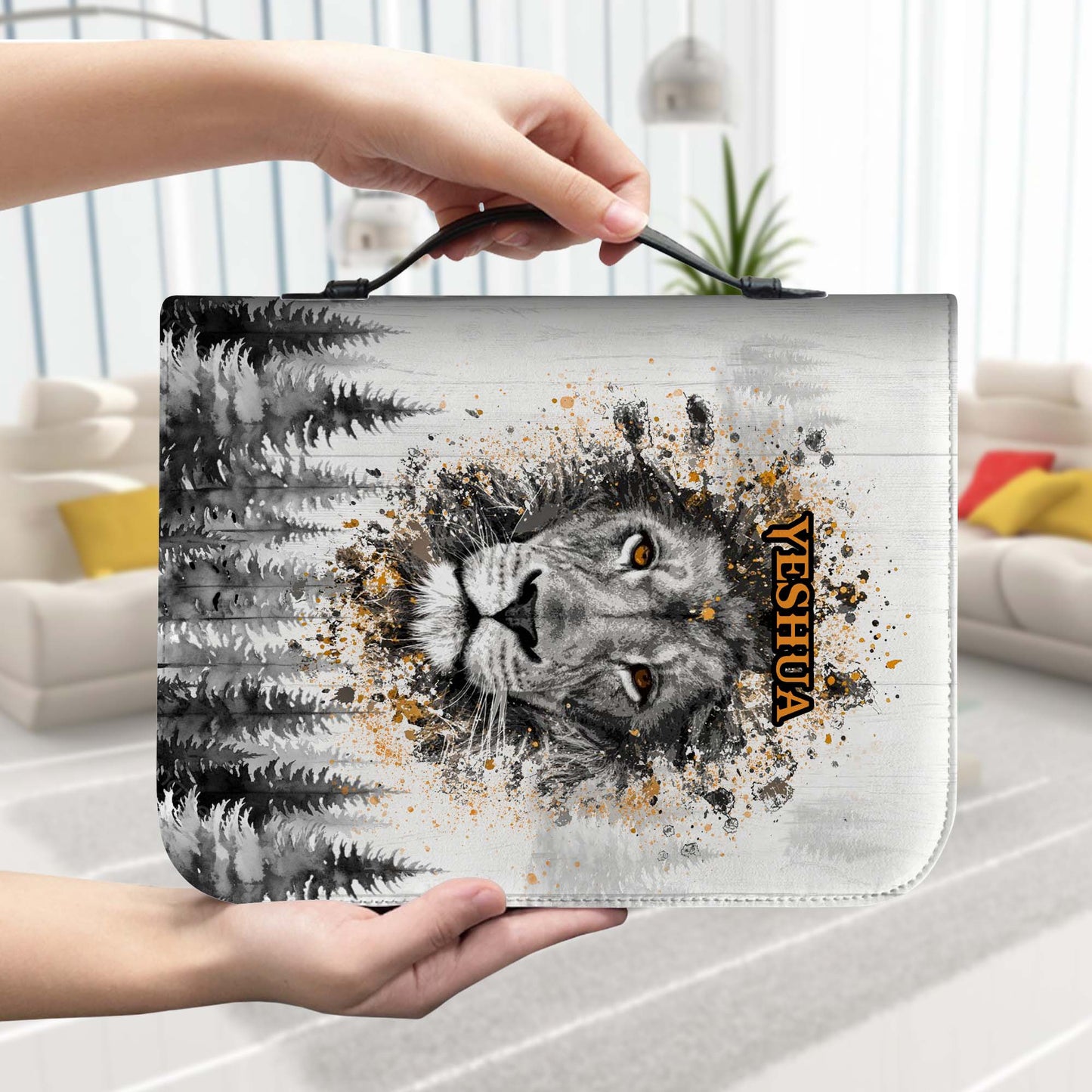 Jesus Lion of Judah King of Kings and Lord of Lords Leather Bible Cover