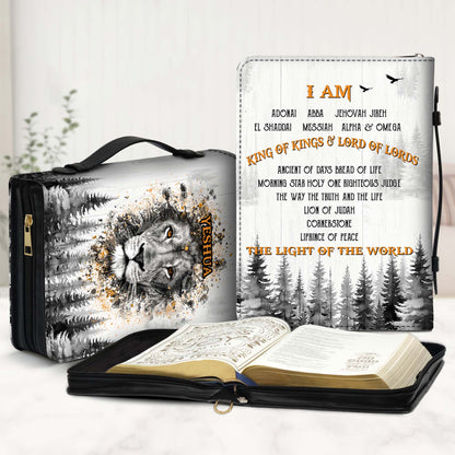 Jesus Lion of Judah King of Kings and Lord of Lords Leather Bible Cover