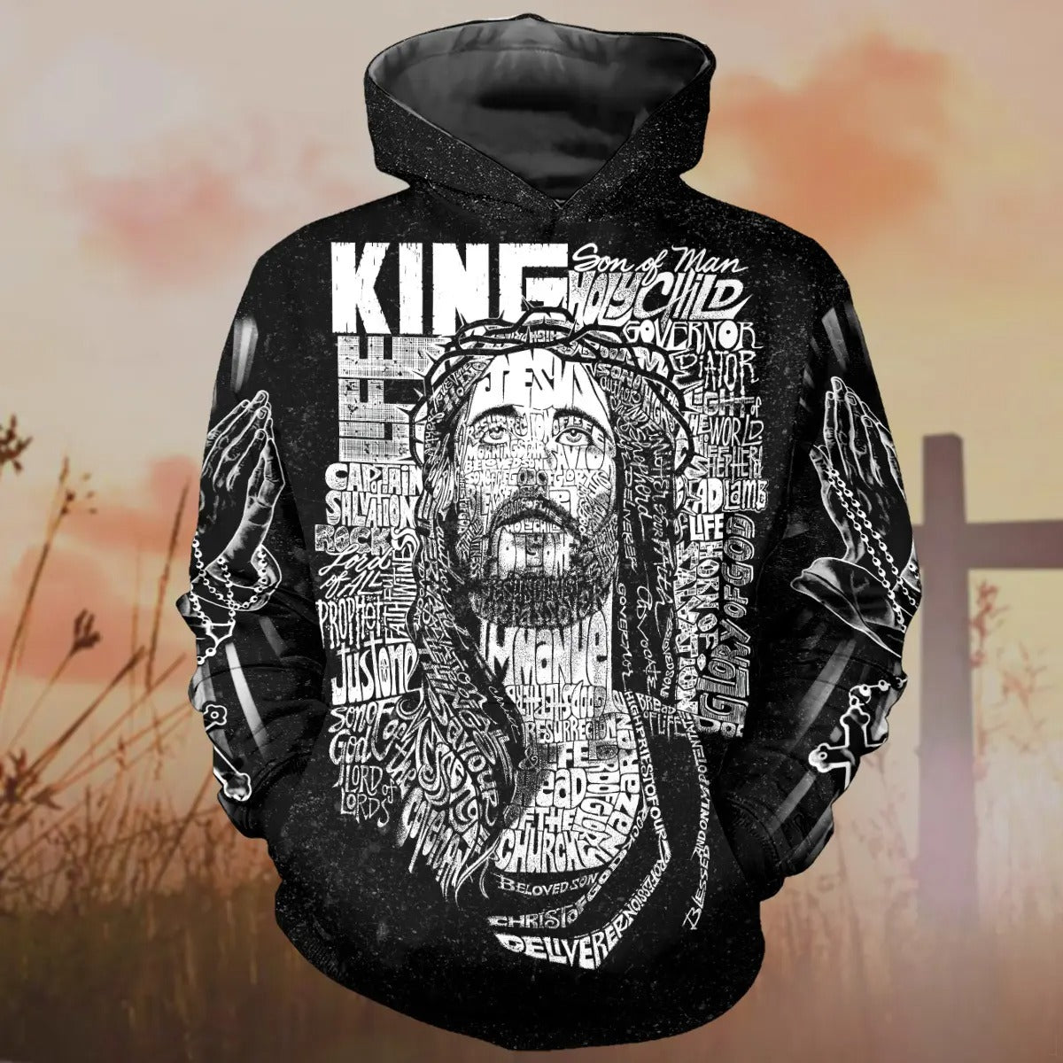 Jesus Names Hoodies, Jesus Christ Name 3D Hoodies, Christian 3D All Over Print T-Shirt And Hoodie