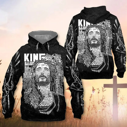 Jesus Names Hoodies, Jesus Christ Name 3D Hoodies, Christian 3D All Over Print T-Shirt And Hoodie