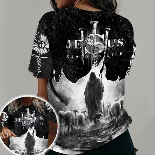 Jesus Save My Life 3D Christian Apparel, Faithful Shepherd 3D Christian 3D All Over Print T-Shirt And Hoodie