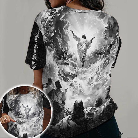 Jesus Saved My Life, Gifts For Christian - Inspirational Christian 3D All Over Print T-Shirt And Hoodie