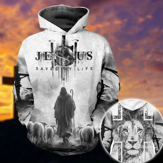 Jesus Saved My Life, Gifts For Christian 3D All Over Print T-Shirt And Hoodie