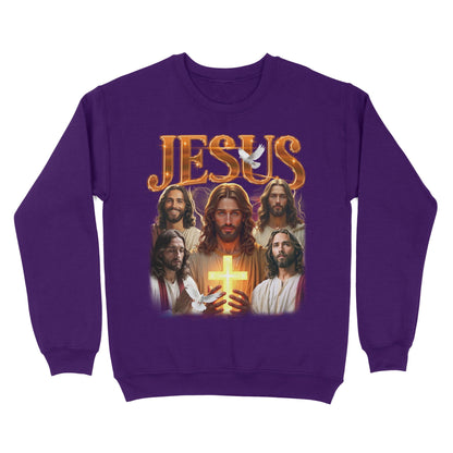 Jesus Bootleg Vintage Sweatshirt, Gift Christian Faith Christ, Funny Retro Christian Religion Sweatshirt