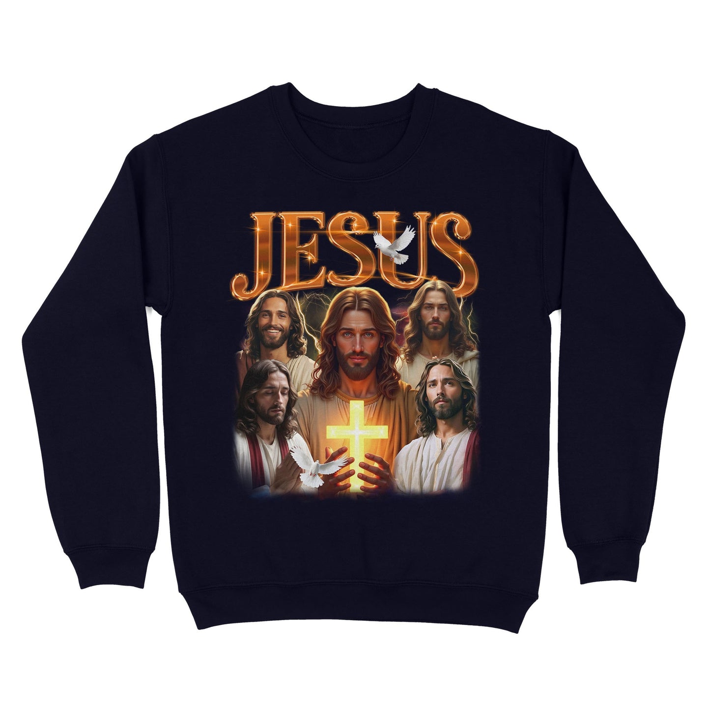 Jesus Bootleg Vintage Sweatshirt, Gift Christian Faith Christ, Funny Retro Christian Religion Sweatshirt
