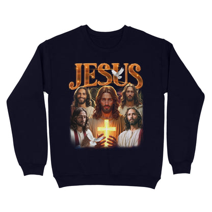 Jesus Bootleg Vintage Sweatshirt, Gift Christian Faith Christ, Funny Retro Christian Religion Sweatshirt