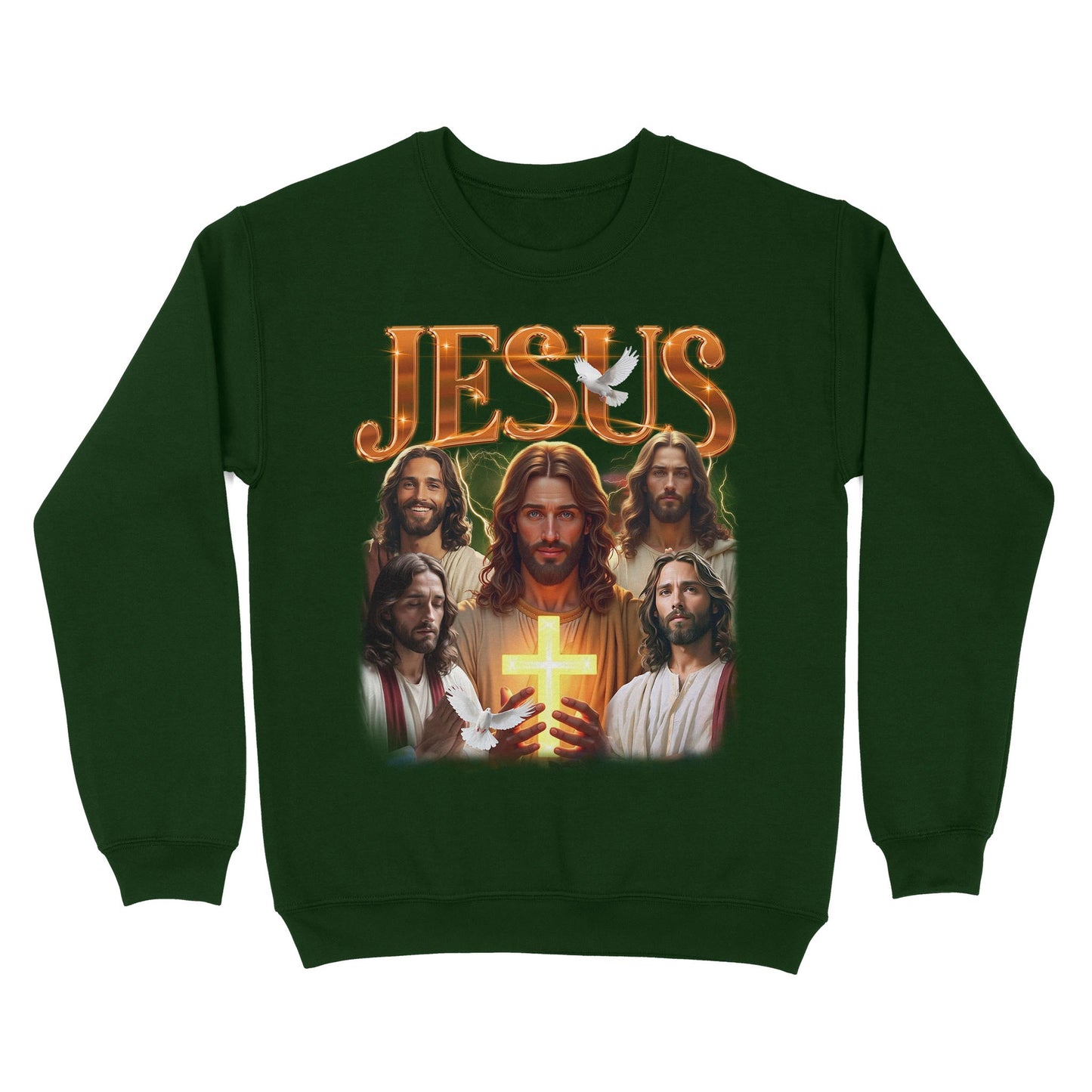 Jesus Bootleg Vintage Sweatshirt, Gift Christian Faith Christ, Funny Retro Christian Religion Sweatshirt