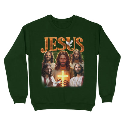 Jesus Bootleg Vintage Sweatshirt, Gift Christian Faith Christ, Funny Retro Christian Religion Sweatshirt