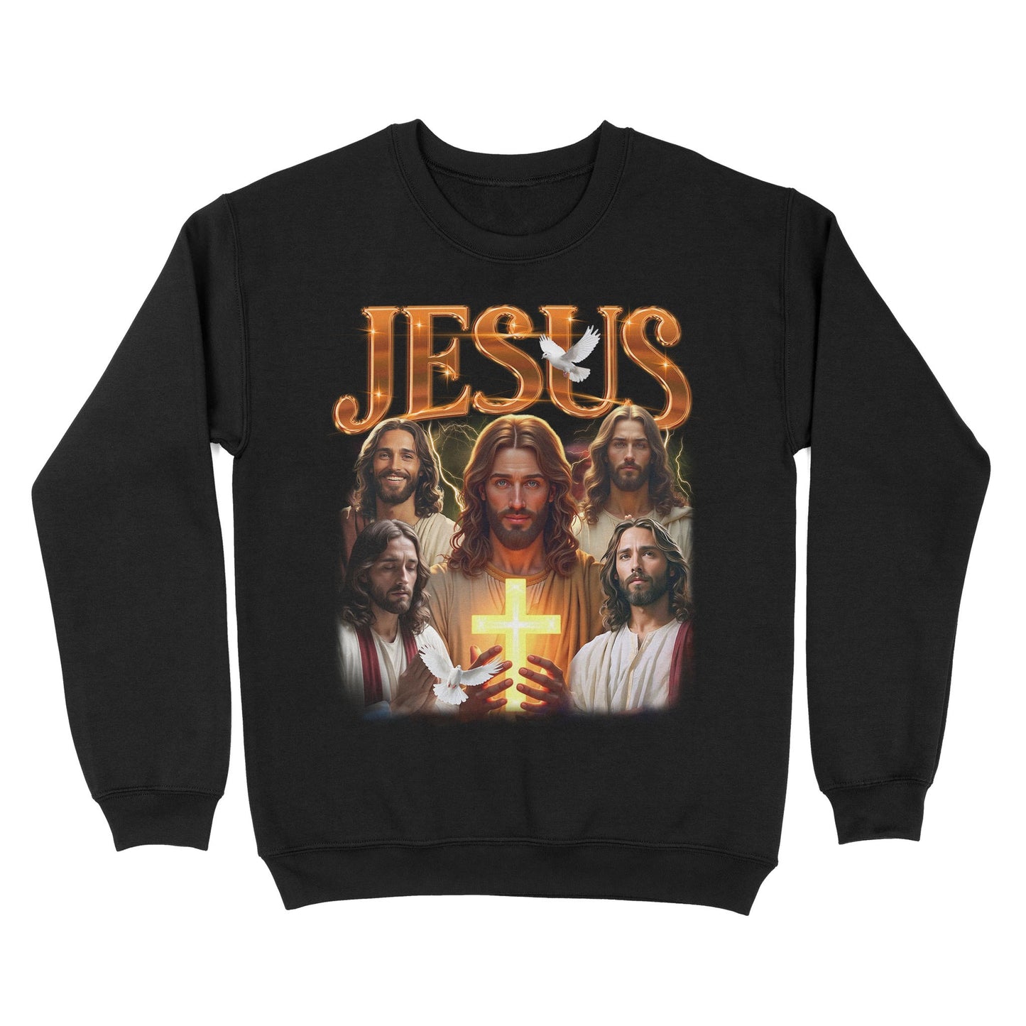 Jesus Bootleg Vintage Sweatshirt, Gift Christian Faith Christ, Funny Retro Christian Religion Sweatshirt