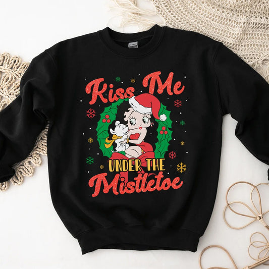 Kiss Me Under The Mistletoe Christmast Sweatshirt
