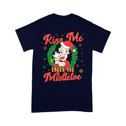Kiss Me Under The Mistletoe Christmas T-Shirt