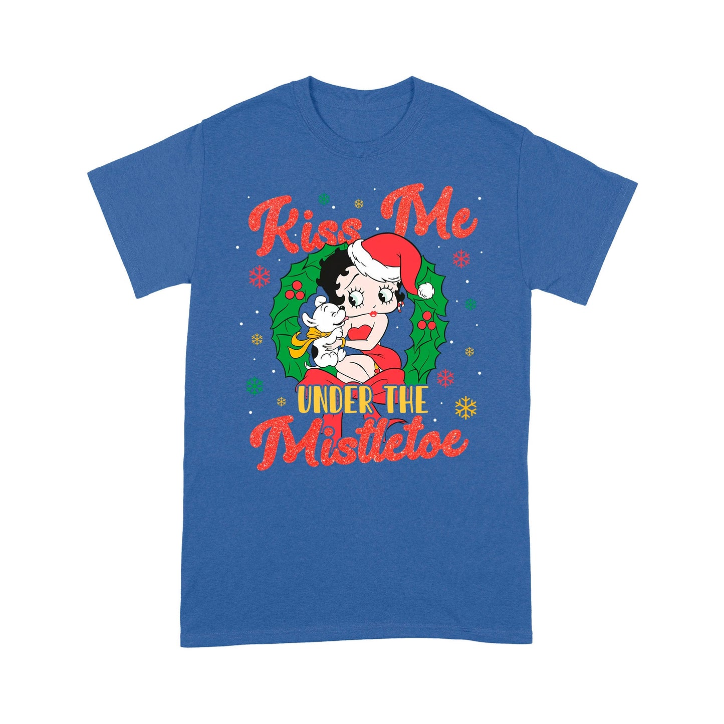 Kiss Me Under The Mistletoe Christmas T-Shirt