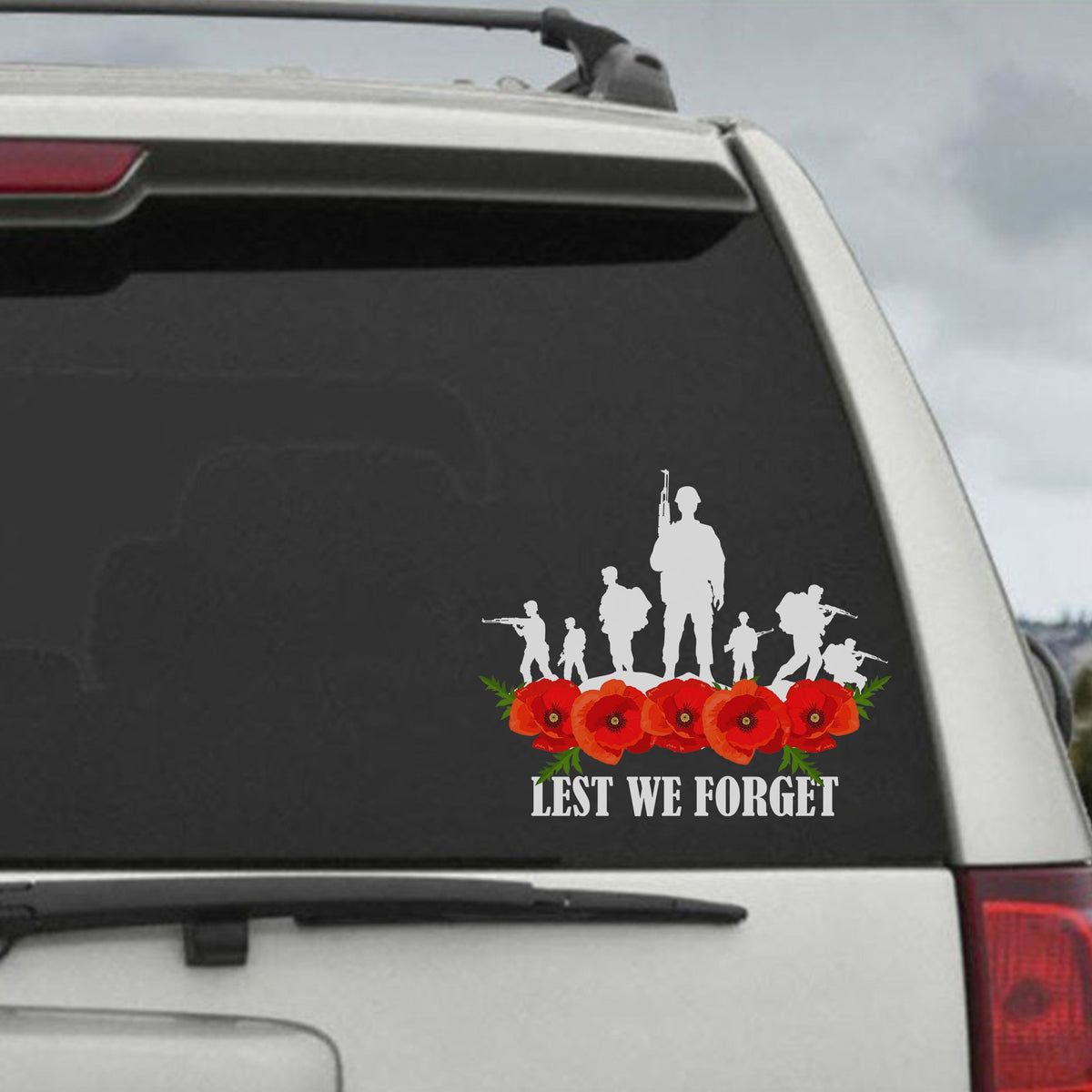 Lest We Forget Poppy Remembrance Sticker Decal, Armistice Day, War ...