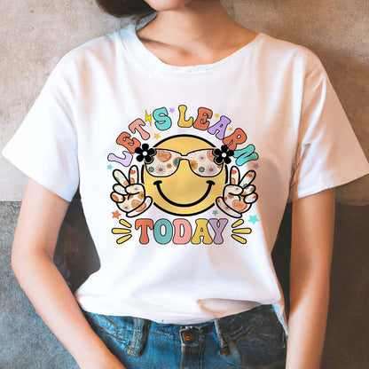 Let's Learn Today Teacher Shirt, First Day of School Teacher T-Shirt