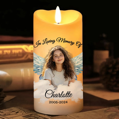 Memorial Photo Candle, There Are Some Who Bring A Light - Personalized Photo LED Candle