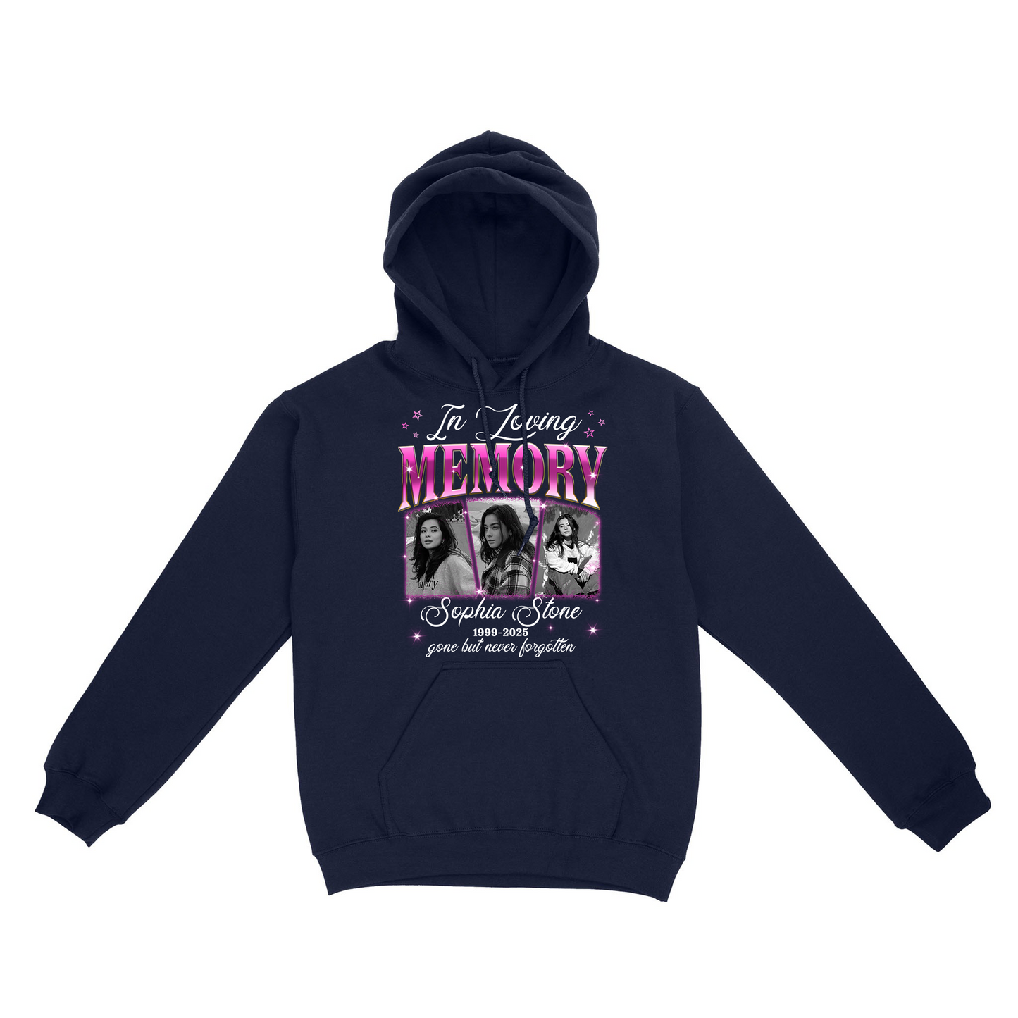 Personalized Photo Memorial In Loving Memory Sympathy Gift Loss Of Loved One Hoodie