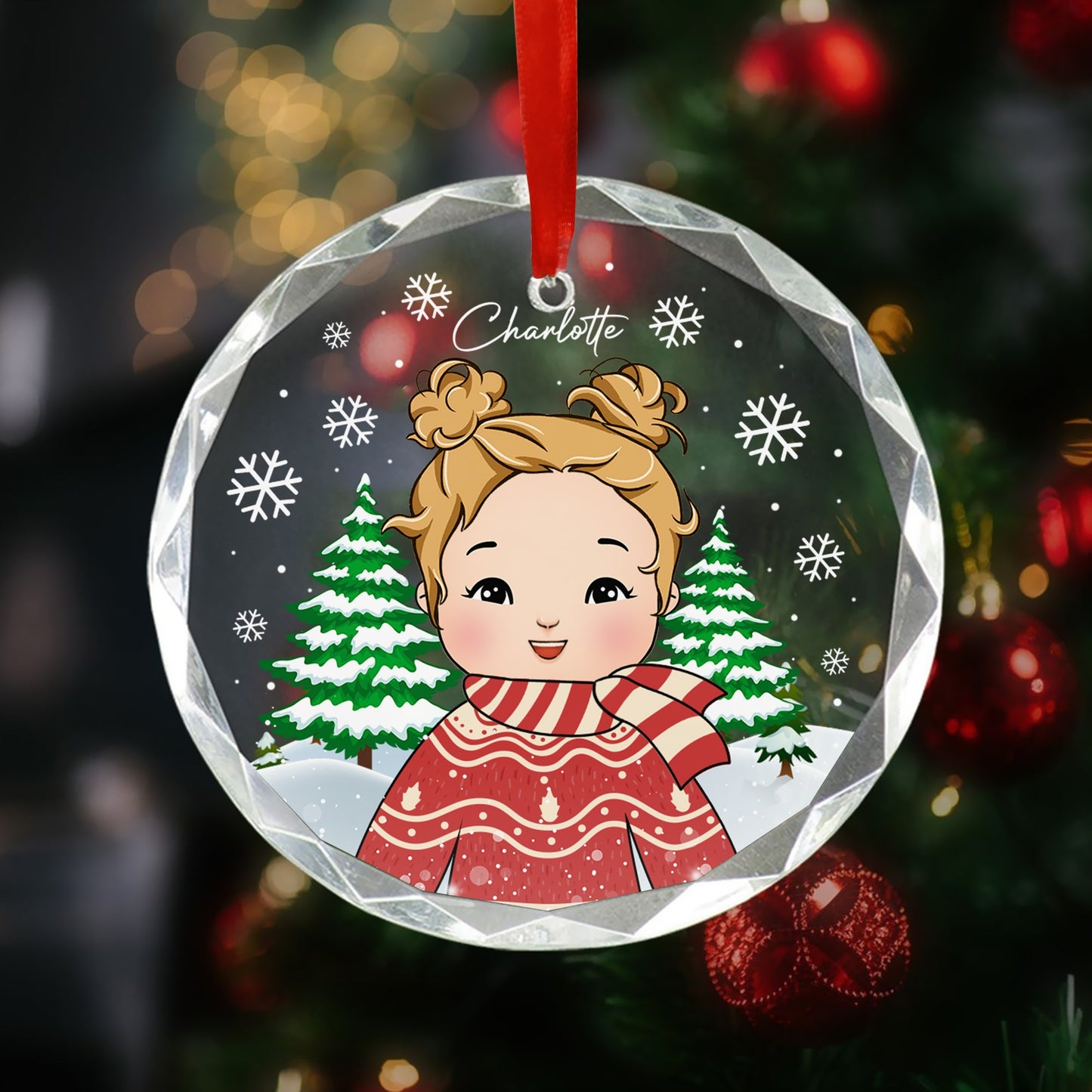 Personalized Baby Christmas Cute Christmas Gifts For Baby Glass Ornament