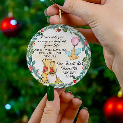 Personalized Baby Memorial I Carried You Every Second Of Your Life Ceramic Ornament