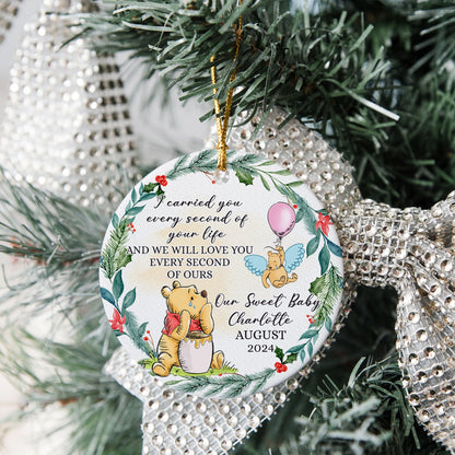 Personalized Baby Memorial I Carried You Every Second Of Your Life Ceramic Ornament