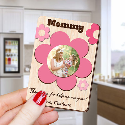 Personalized Baby Photo Magnet, I Love You Berry Much Gift for Mom Grandma Fridge Magnet