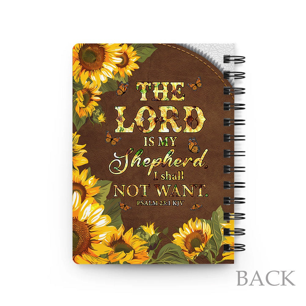 Personalized Beautiful Warrior Of God The Lord Is My Shepherd I Shall Not Want-Psalm 23:1 KJV Spiral Journal